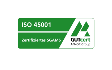 Logo Arbeitsschutzmanagement gemäß DIN ISO 45001:2018