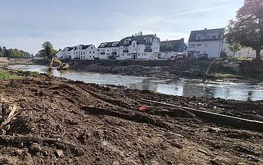 Das Bild zeigt die Auswirkungen nach der Flutkatastrophe in Walporzheim.