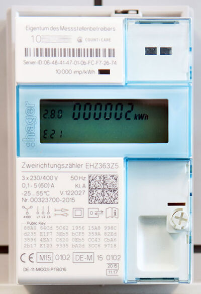 Elektronischer Bezugs- und Lieferungszähler (EHZ)