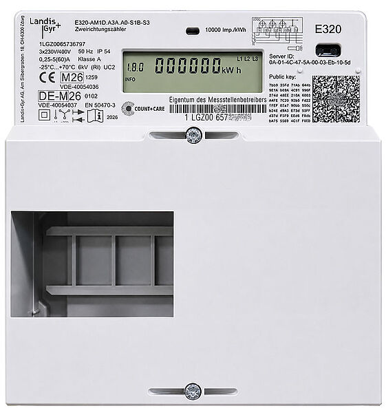 Intelligentes Messsystem von Landis+Gyr als Haushaltszähler