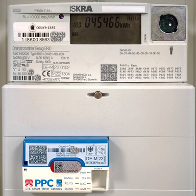 Haushaltszähler / Intelligentes Messsystem (Abbildung mit Smart-Meter-Gateway)