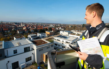Fertig bebautes Neubaugebiet Auf dem Steinborn in Groß-Umstadt