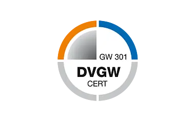 Zertifizierungslogo DVGW GW-301