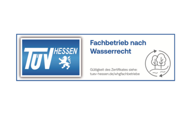 TÜV-Logo Hessen mit Wappen.