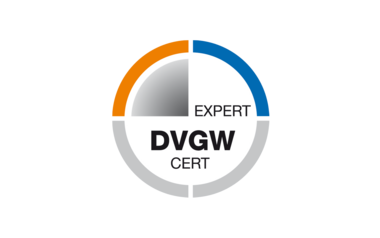 Zertifizierungslogo DVGW EXPERT