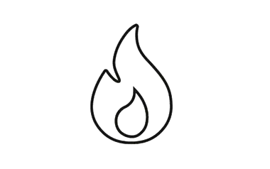 illustrierte Gasflamme 